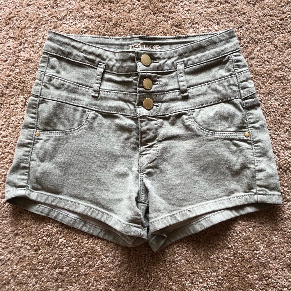 Olive green shorts